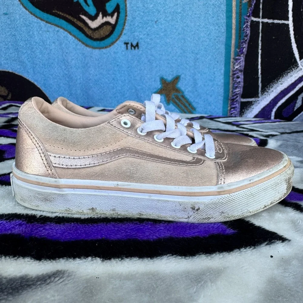 Size 3y - ‎ VANS Ward Metallic Rose Gold girls